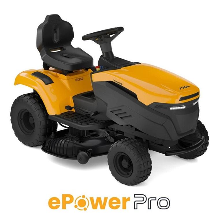 STIGA TORNADO 398E + EPOWER PRO AKKU 56V-40AH JA LATURI