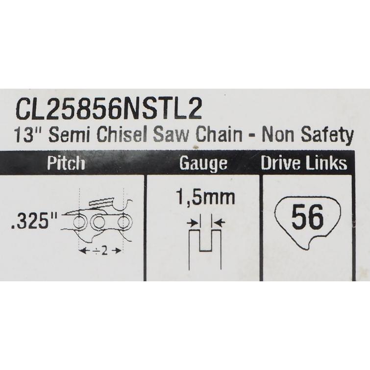 TER&Auml;KETJU TRILINK 325 1,5MM 56L