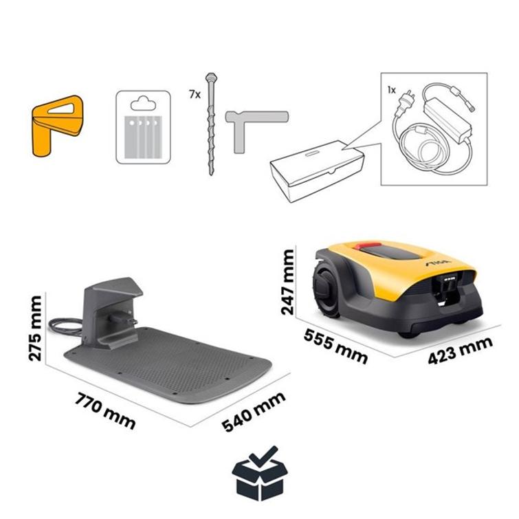 STIGA A25V ROBOTTILEIKKURI RAJALANGATON 2500M2