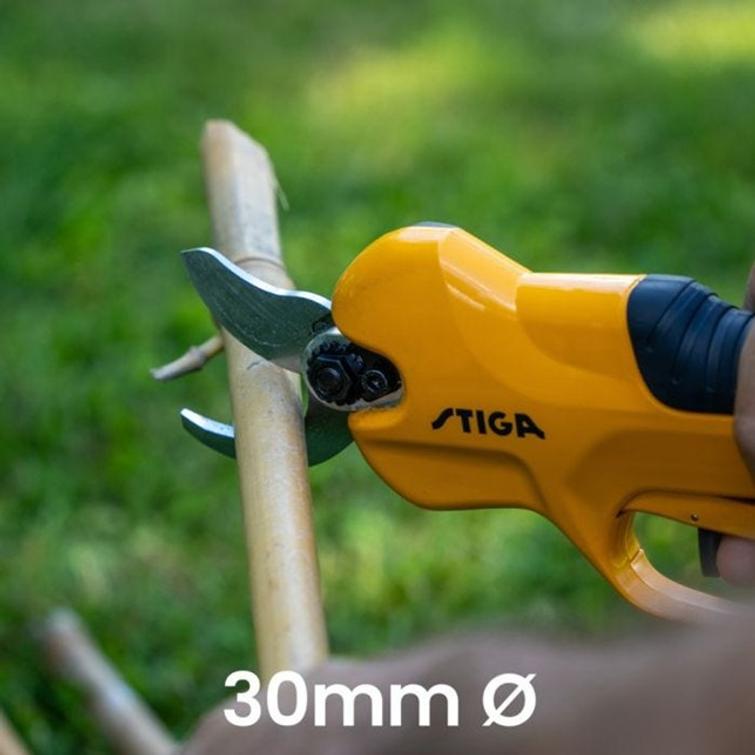 STIGA SP100E KIT AKKUOKSASAHA JA -SAKSET (PR100E + SC100E)