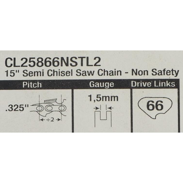 TER&Auml;KETJU 325 1,5MM 66L TRILINK