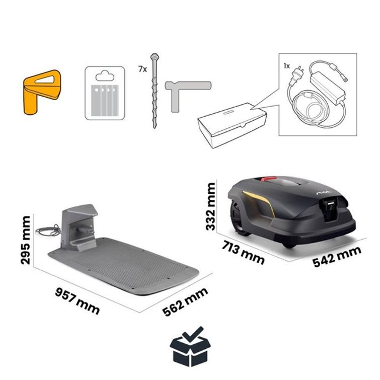 STIGA A100V ROBOTTILEIKKURI RAJALANGATON 10 000 M2