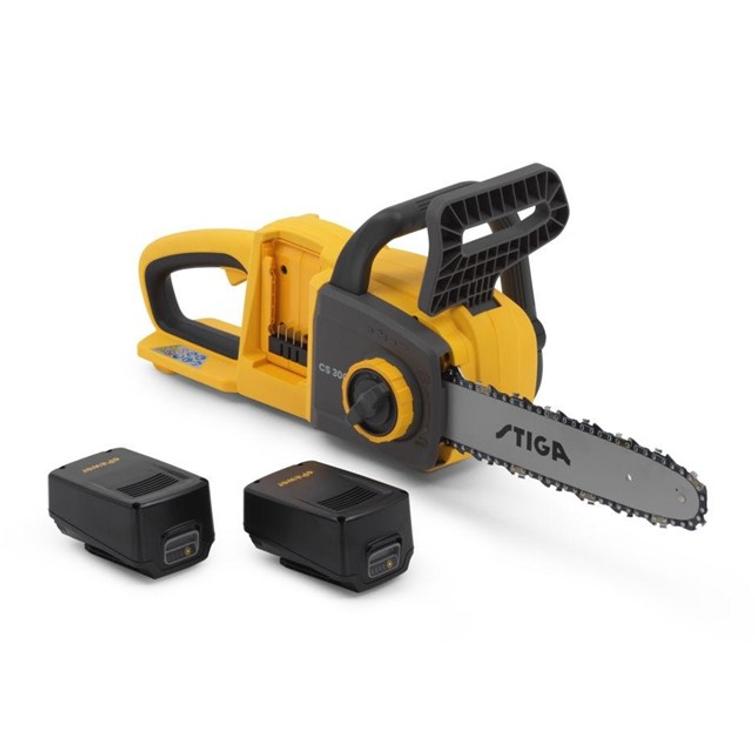 STIGA CS 300E KIT AKKUSAHA 12" 20V SIS.2 X 4,0AH AKKU JA LATURI