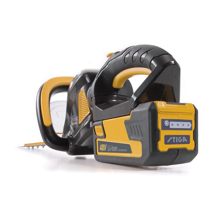 STIGA SHT 48 AE PENSASLEIKKURI SIS. 2AH AKUN JA LATURIN