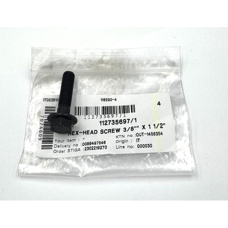 HEX-HEAD SCREW 3/8" X 1 1/2" L/H THREAD