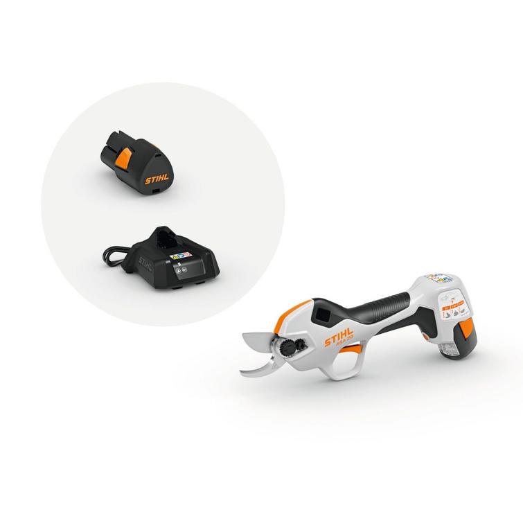 STIHL ASA 20.0 SET AKKUK&Auml;YTT&Ouml;ISET OKSASAKSET SIS. AKKU JA LATURI