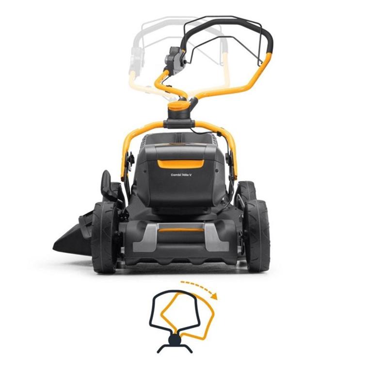STIGA COMBI 748E V KIT, VET&Auml;V&Auml;, 48V-2X5AH, SIS. 2 KPL AKKU JA LATURI