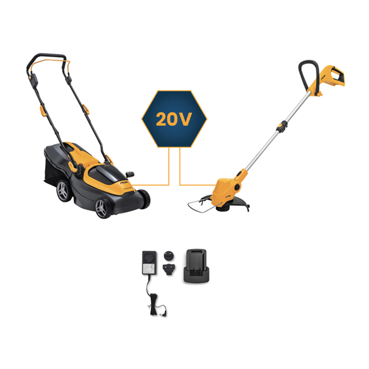 COLLECTOR 136E KIT - 20V-2X2AH + GT 100E TRIMMERI - 20V