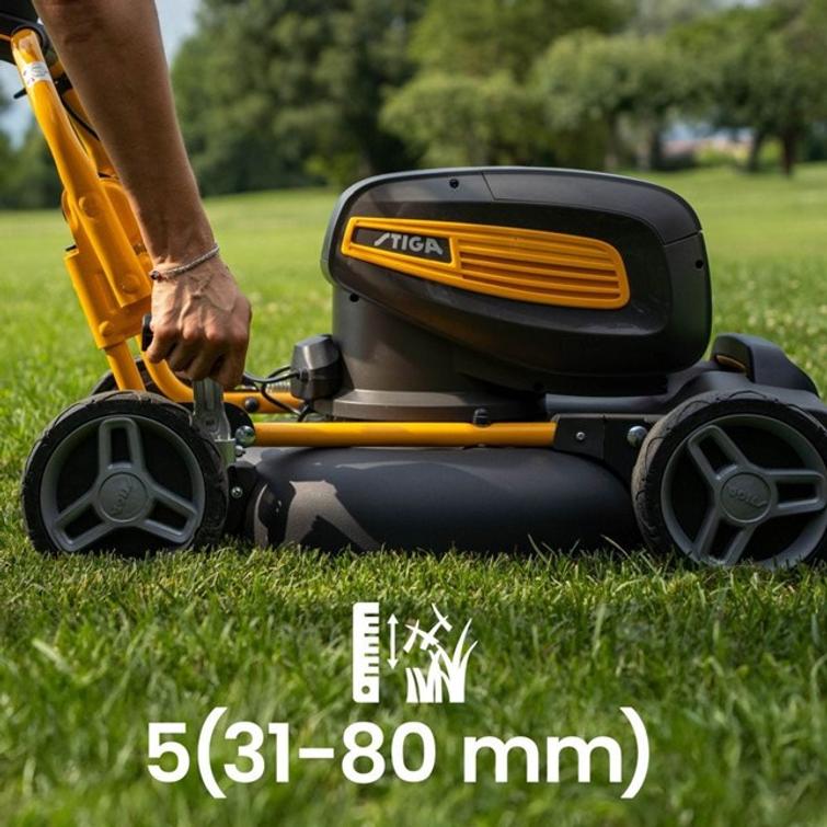 STIGA MULTICLIP 747E V KIT, VET&Auml;V&Auml;, 48V-2X5AH, SIS. 2KPL AKKU JA LATURI