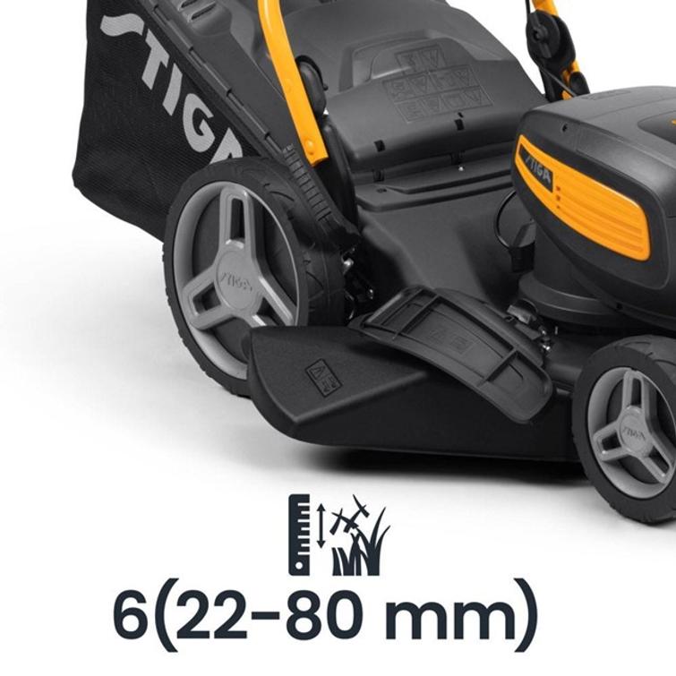 STIGA COMBI 748E V KIT, VET&Auml;V&Auml;, 48V-2X5AH, SIS. 2 KPL AKKU JA LATURI