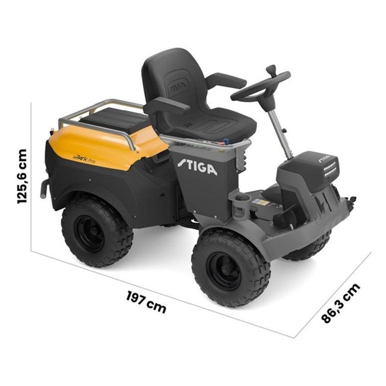 STIGA EPARK PRO + 4KPL EPOWER PRO AKKU 56V-40AH + COMBI EPRO 110 Q PLUS